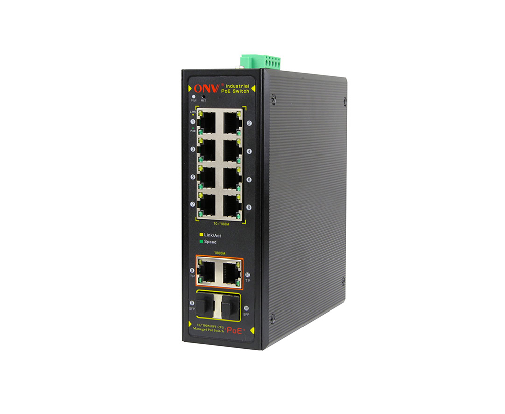 Gigabit uplink 8port managed industrial PoE switchIndustrial PoE Switch