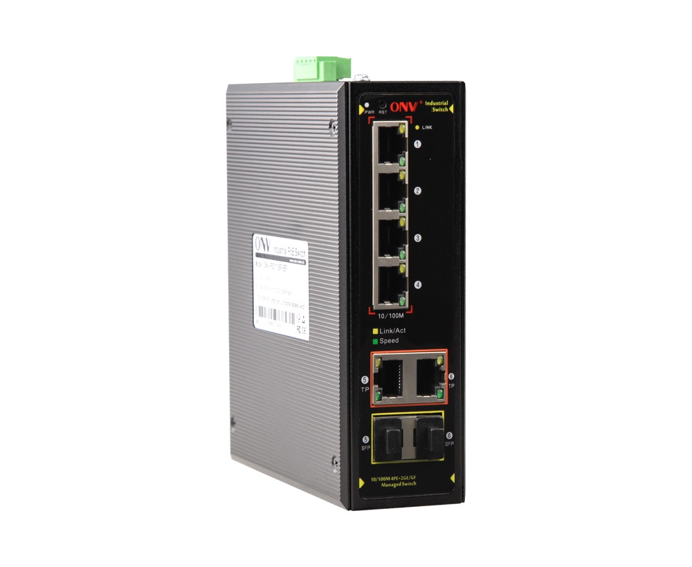 Gigabit uplink 6port managed industrial switchIndustrial