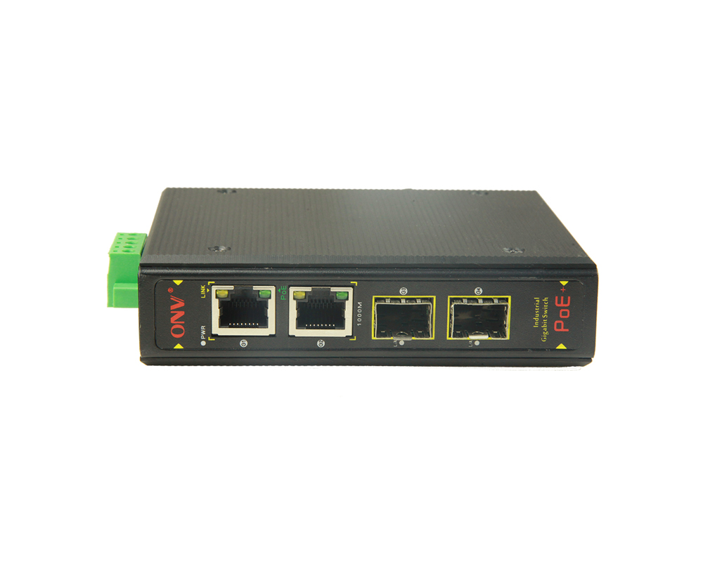 Full gigabit 4port industrial PoE fiber switchIndustrial PoE Switch