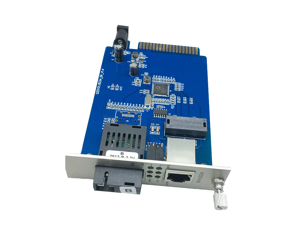 Gigabit 2-port fiber media converter board