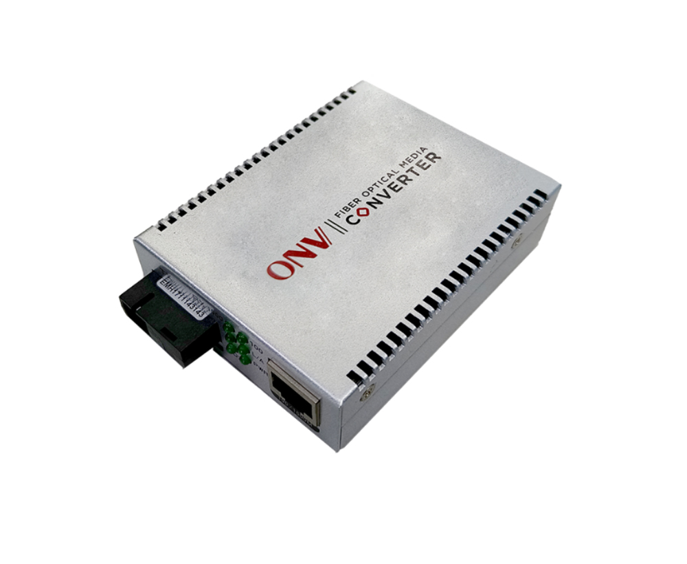 Gigabit 2-port single-mode single fiber media converter