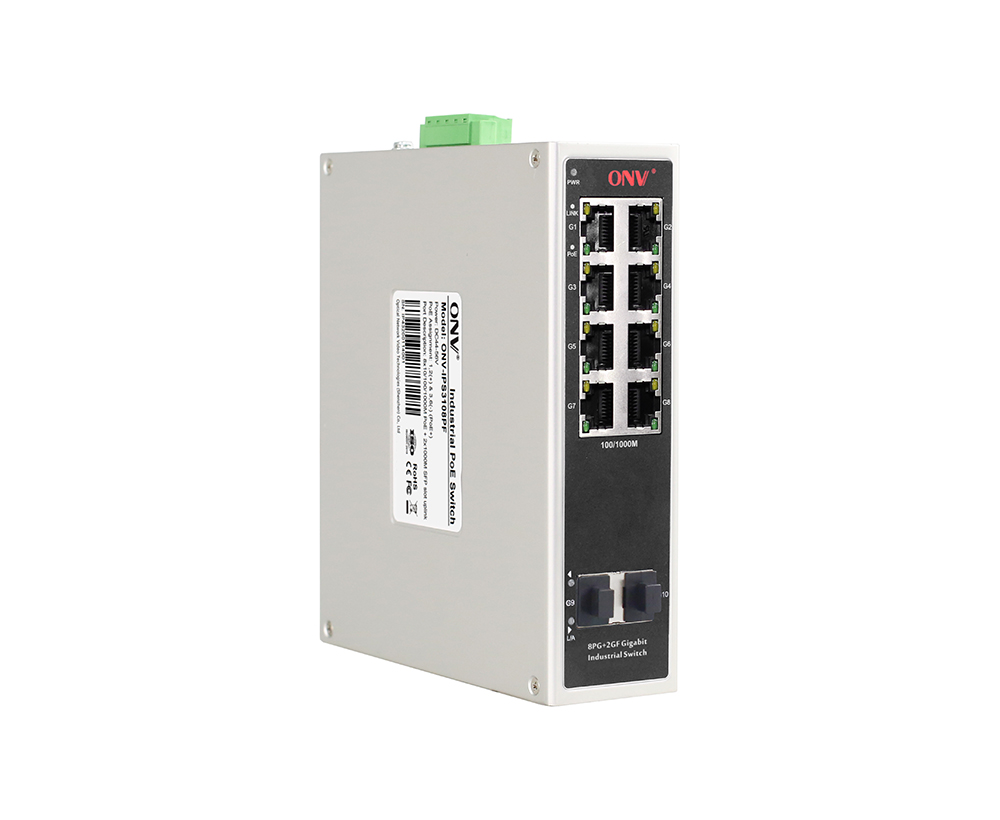 Full gigabit 10-port industrial PoE fiber switch