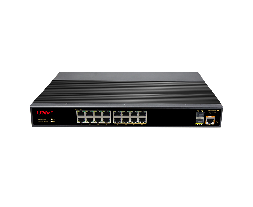 Full gigabit 18-port managed industrial Ethernet fiber switch