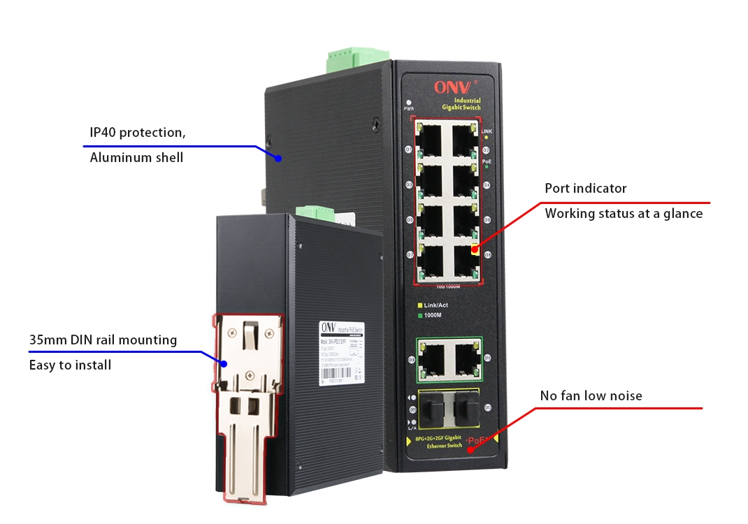 industrial PoE switch , industrial fiber switch, 12-port industrial Fiber switch