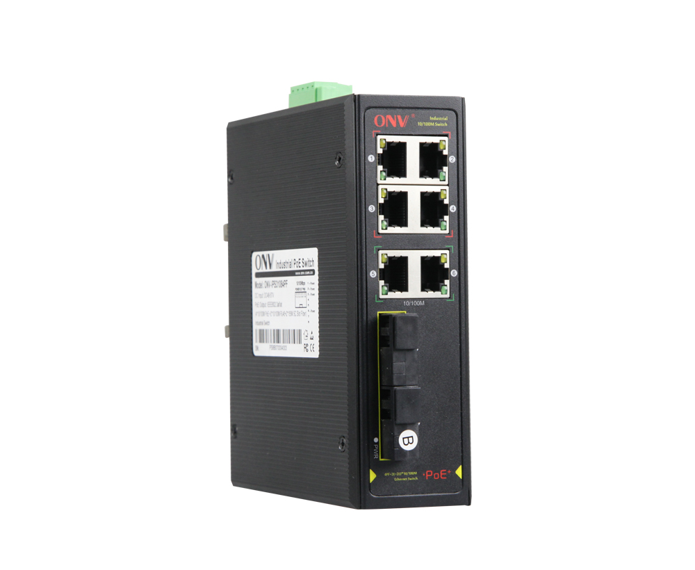 10/100M 10-port industrial PoE fiber switch