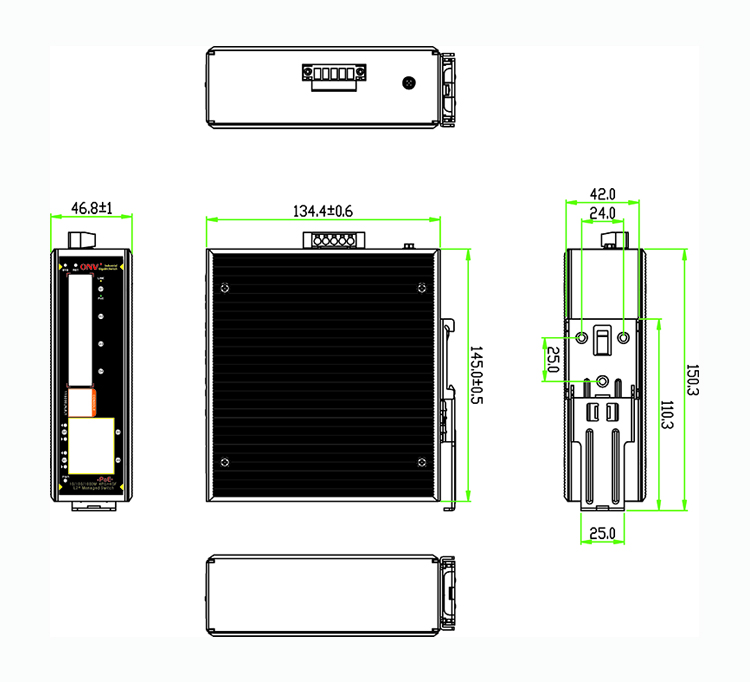 8-port gigabit industrial PoE switch,industrial PoE switch,industrial switch