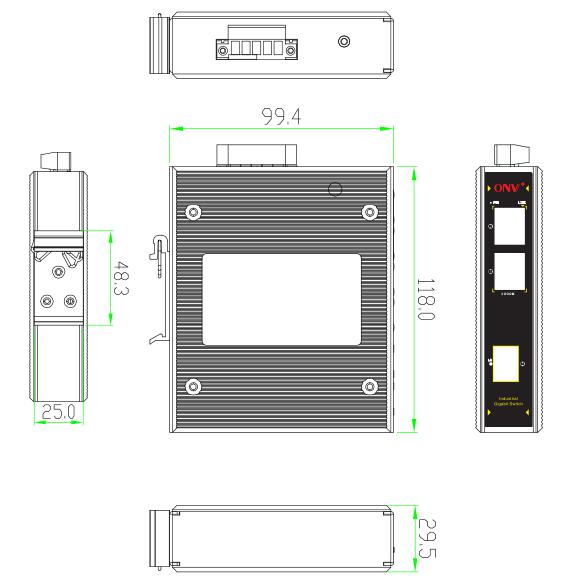 3-port gigabit industrial Ethernet switch,industrial switch,Ethernet switch