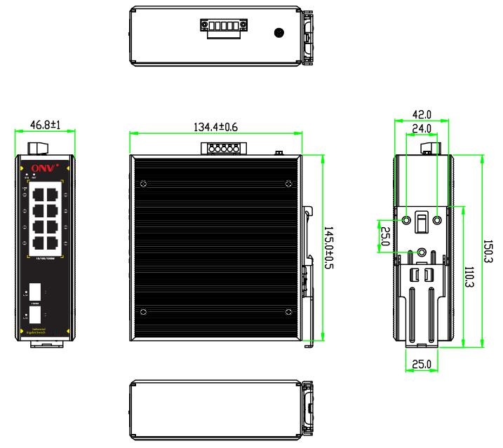 10-port gigabit industrial Ethernet switch,industrial switch