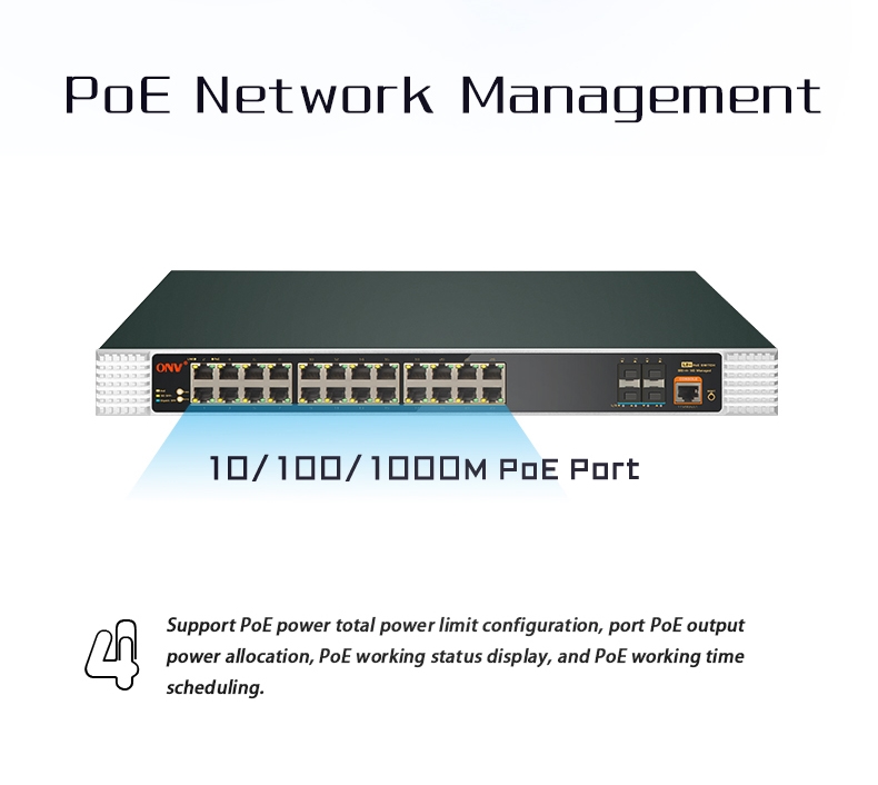 managed PoE switches, PoE switches, PoE switch, Gigabit PoE switch 