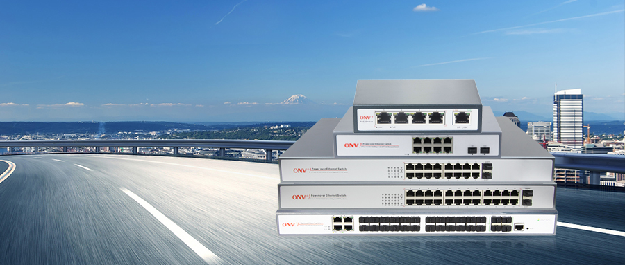 ONV PoE switch for HDV networking nonitoring, PoE switch
