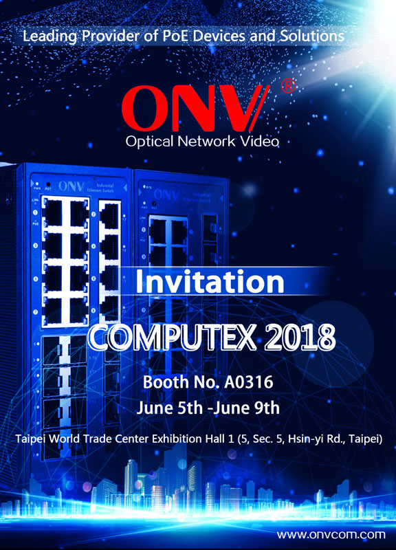 ONV PoE switch at Computex TaiPei,PoE switch