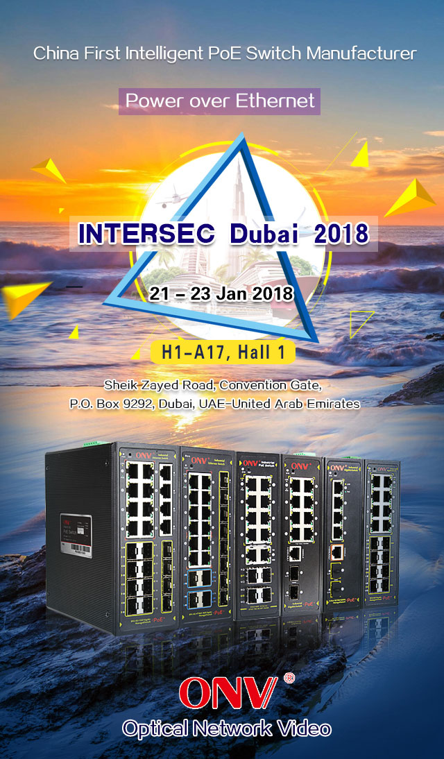 ONV PoE switch at Intersec Dubai, PoE switch