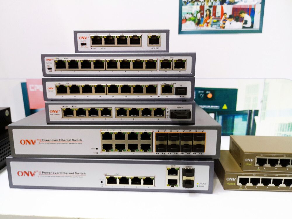 ONV PoE switch, PoE switch, unmanaged PoE switch