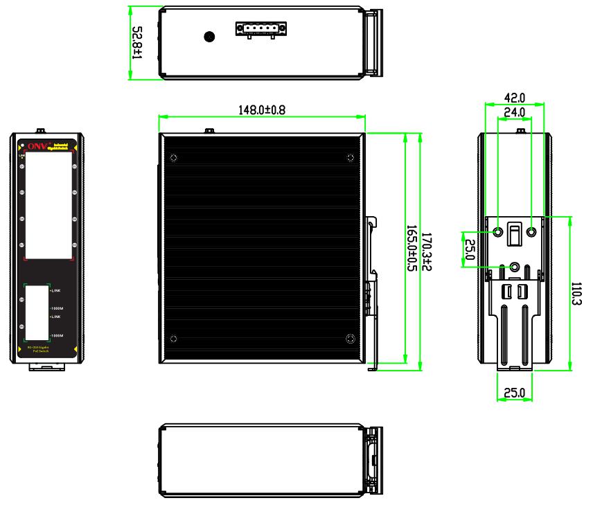 10-port gigabit industrial Ethernet switch, industrial switch