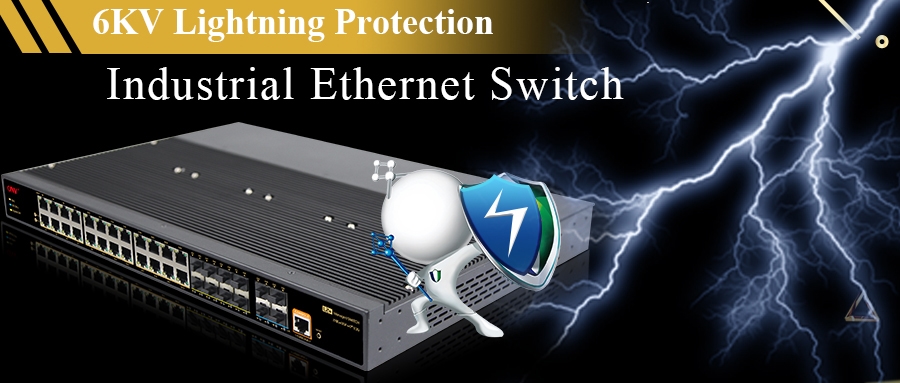 Rack-mounted industrial Ethernet fiber switch