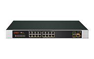 Full gigabit 18-port L2+ managed industrial PoE switch