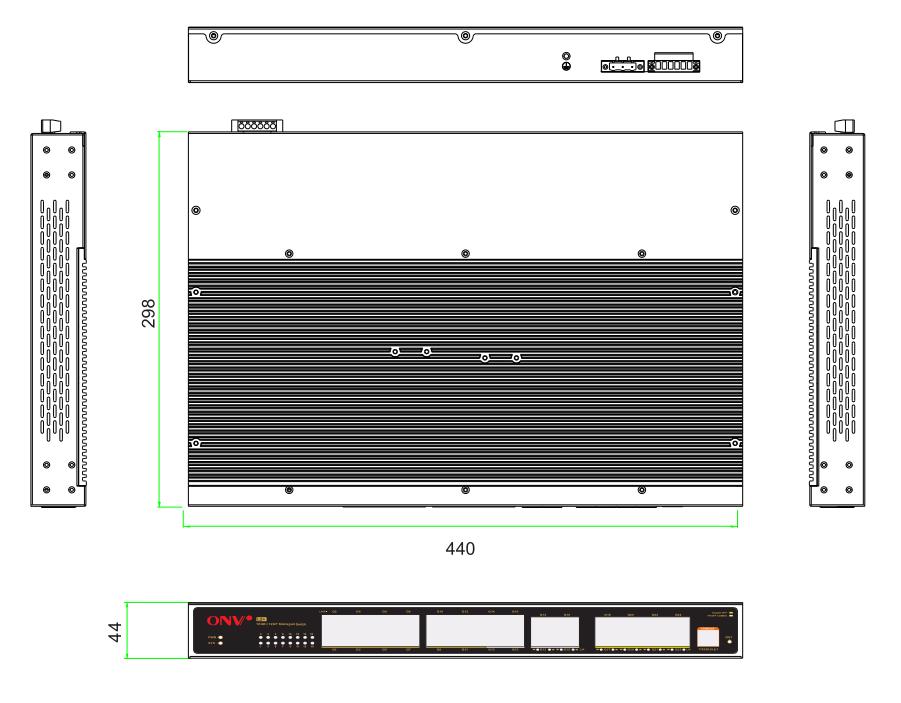 28-port gigabit managed industrial Ethernet fiber switch, industrial switch