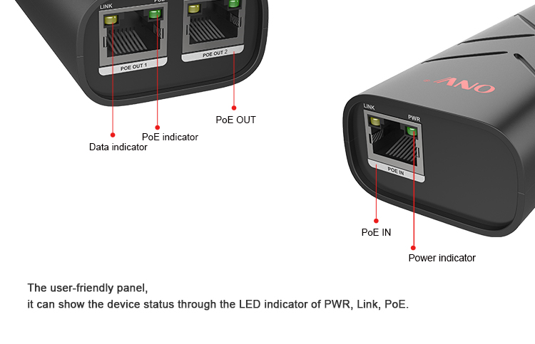 PoE extender, gigabit PoE extender, PoE switch