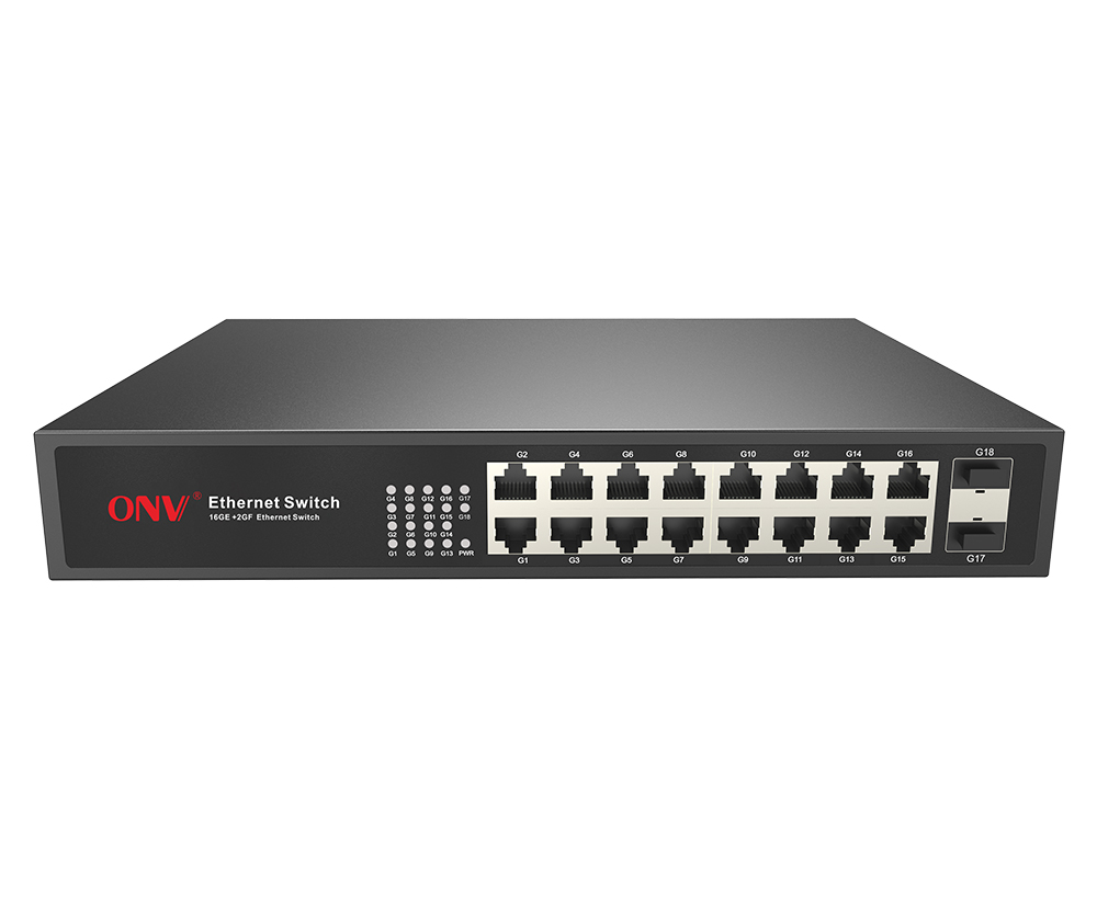 Full gigabit 18-port ethernet switch