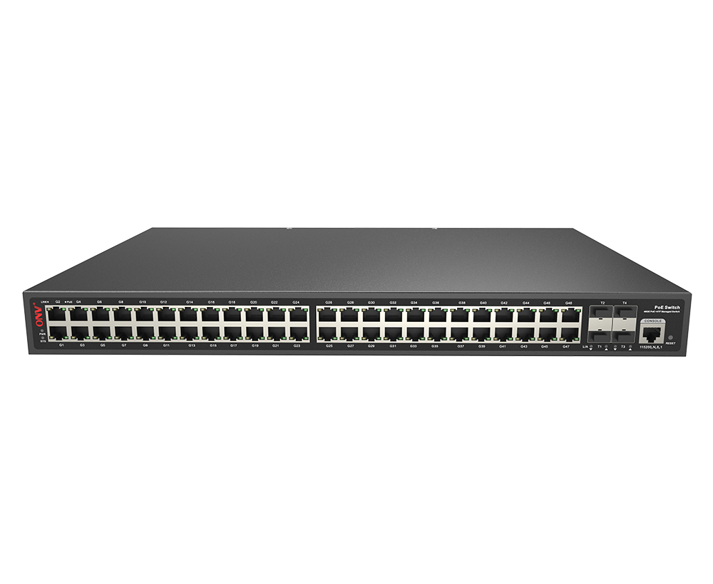 10G uplink 52-port L2+ managed PoE switch