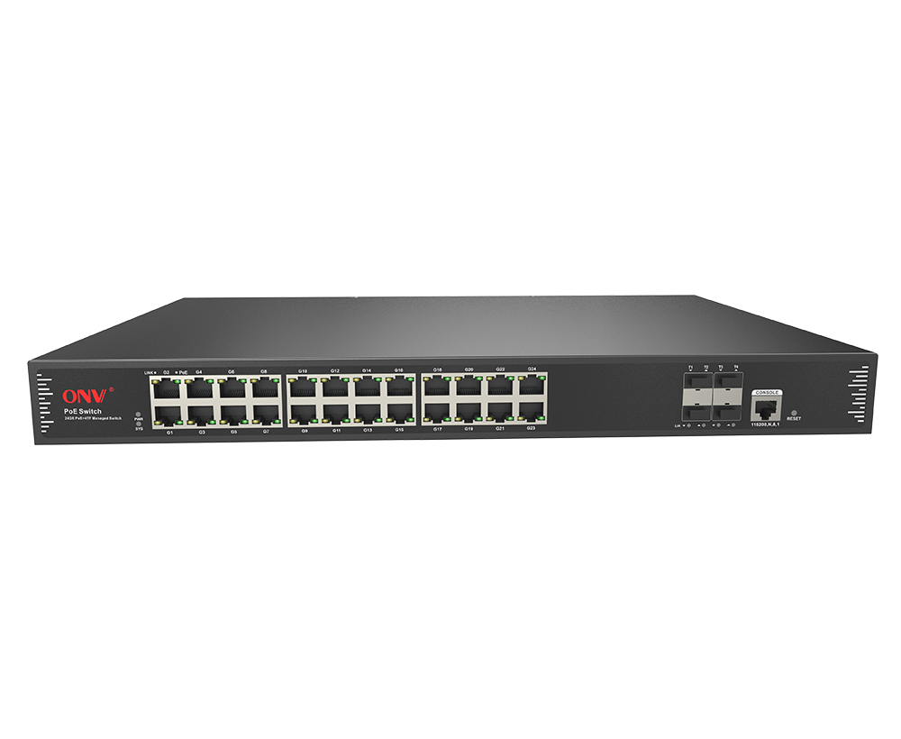 10G uplink 28-port L2+ managed PoE switch