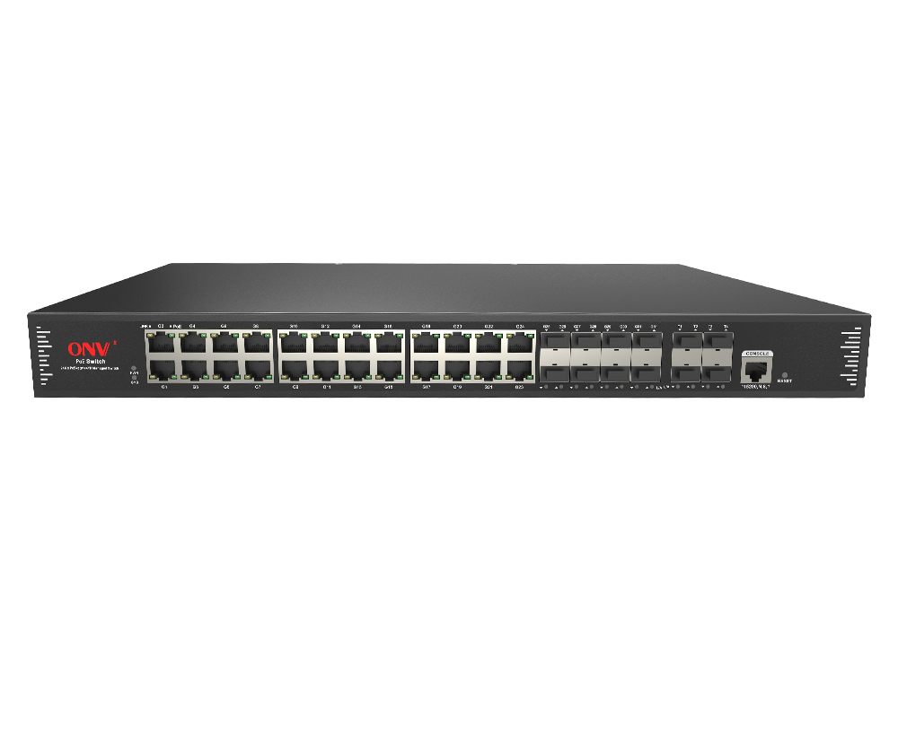 10G uplink 36-port L2+ managed PoE switch