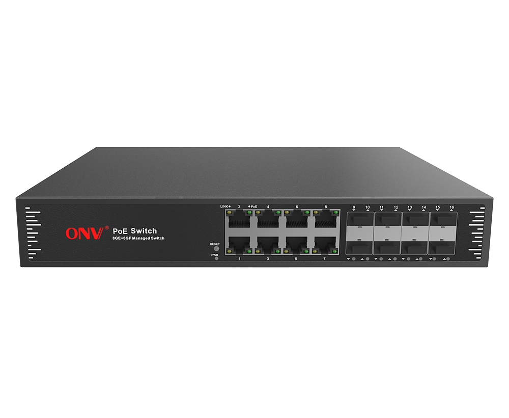 Full gigabit 16-port L2+ managed PoE switch