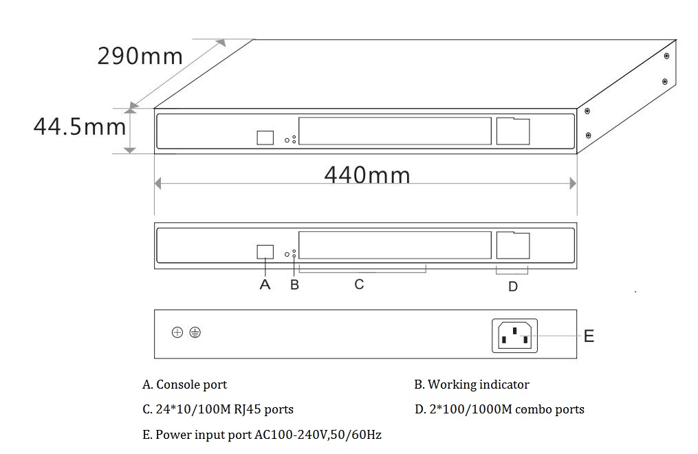 26-port gigabit uplink managed Ethernet switch,managed Ethernet switch