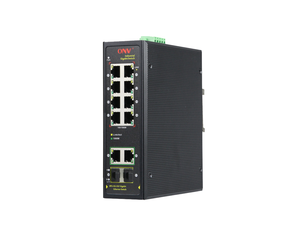12-Port Industrial Managed Ethernet Switch, Multi Mode