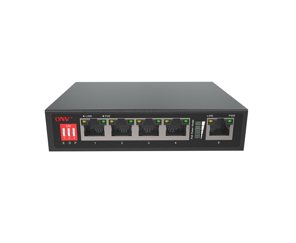 10/100M 5-port AI PoE switch