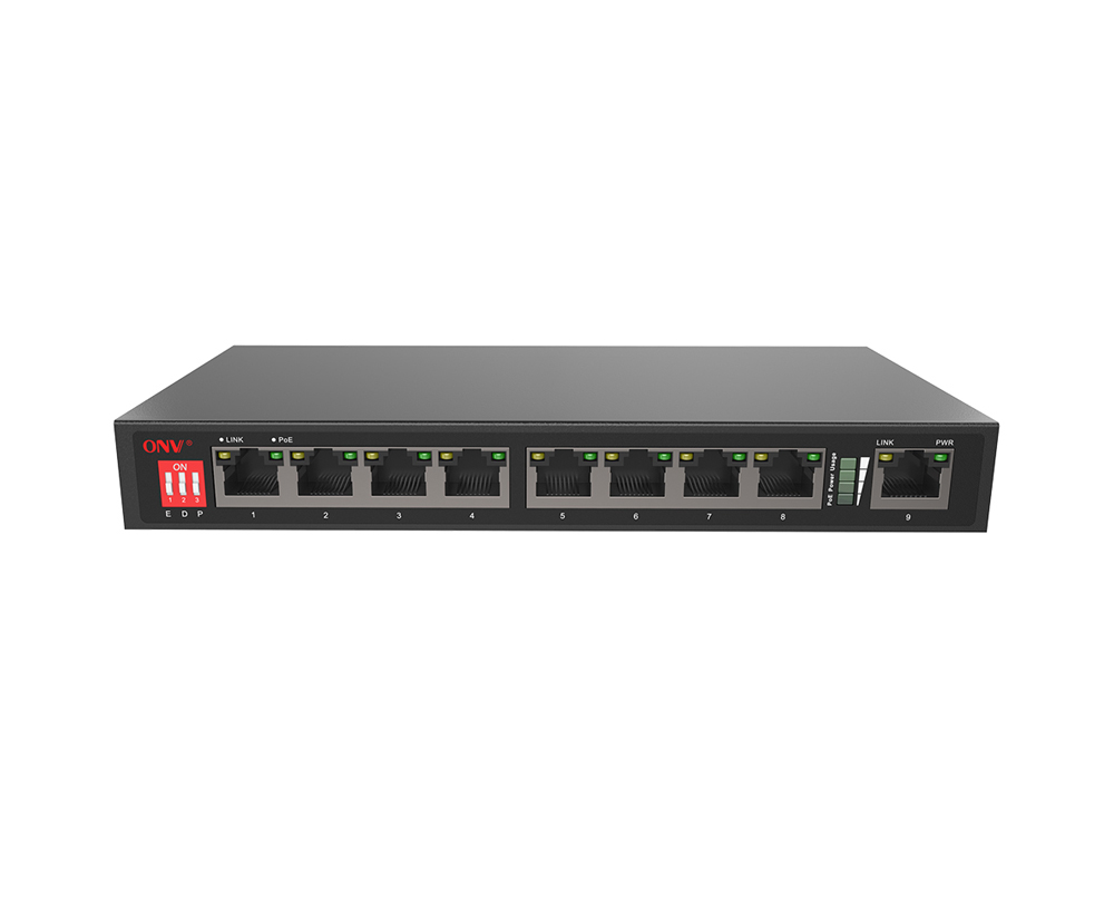 10/100M 9-port AI PoE switch