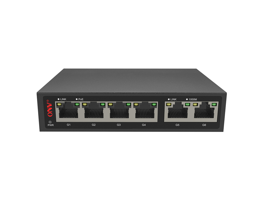 Full gigabit 6-port PoE switch