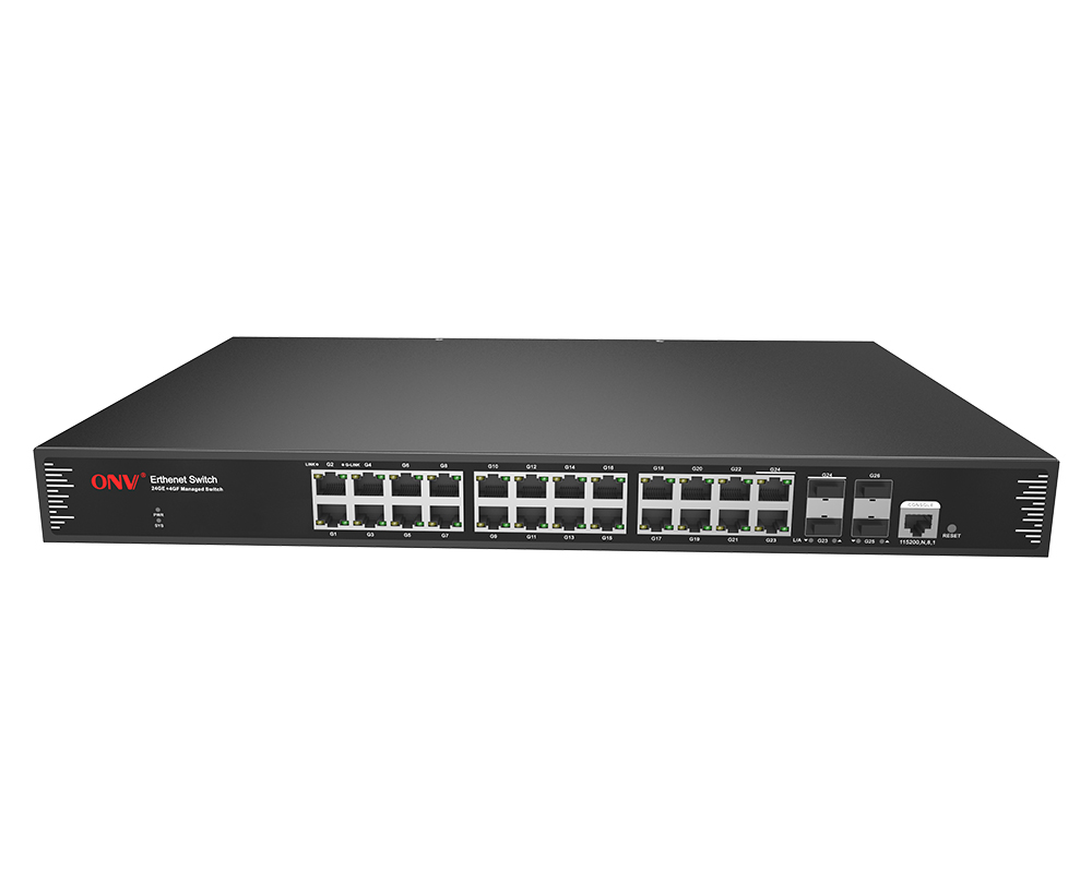 Full gigabit 26-port L2+ managed ethernet switch