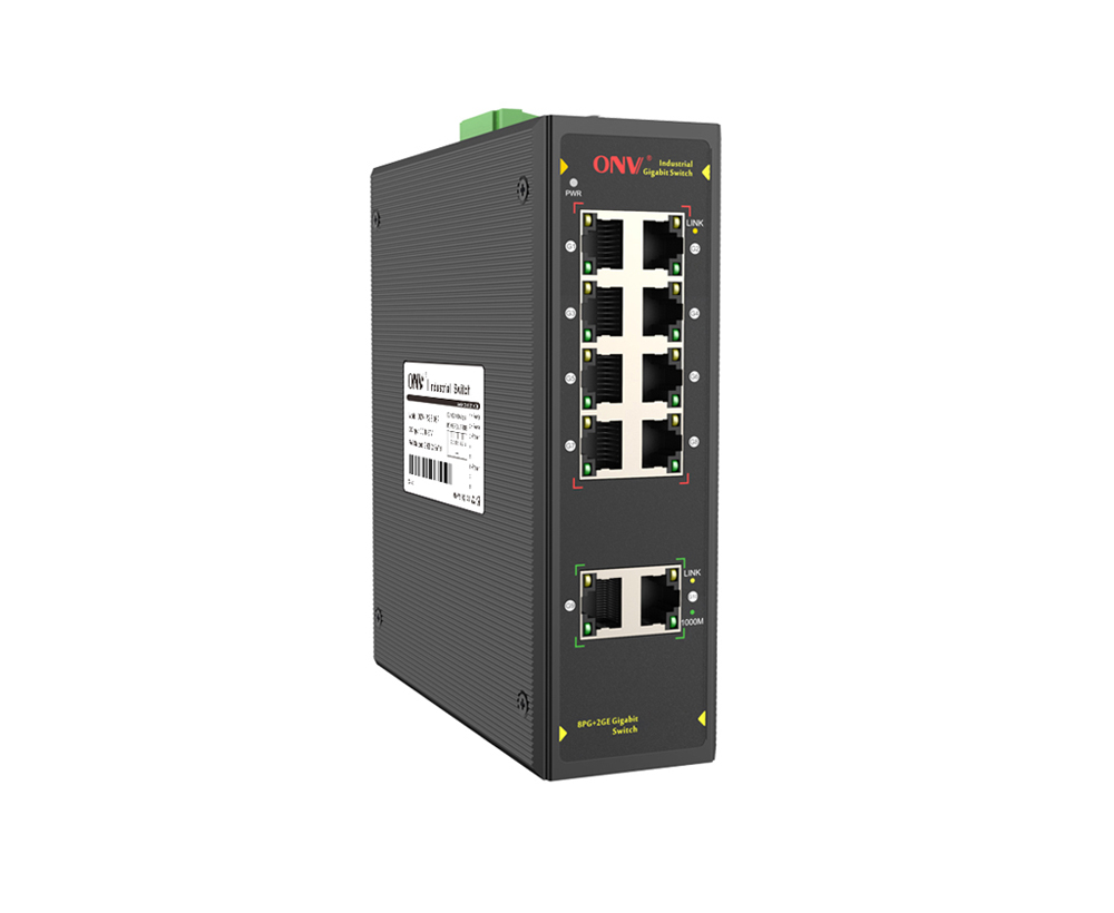 Full gigabit 10-port industrial Ethernet switch