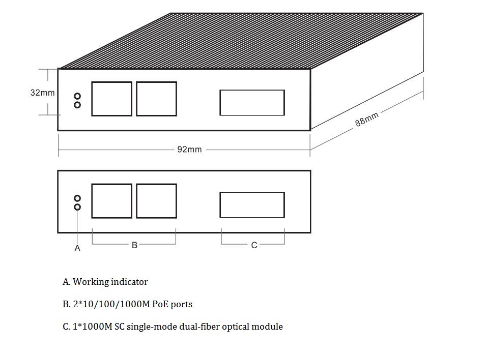 3-port gigabit industrial PoE switch,industrial PoE switches,industrial switch