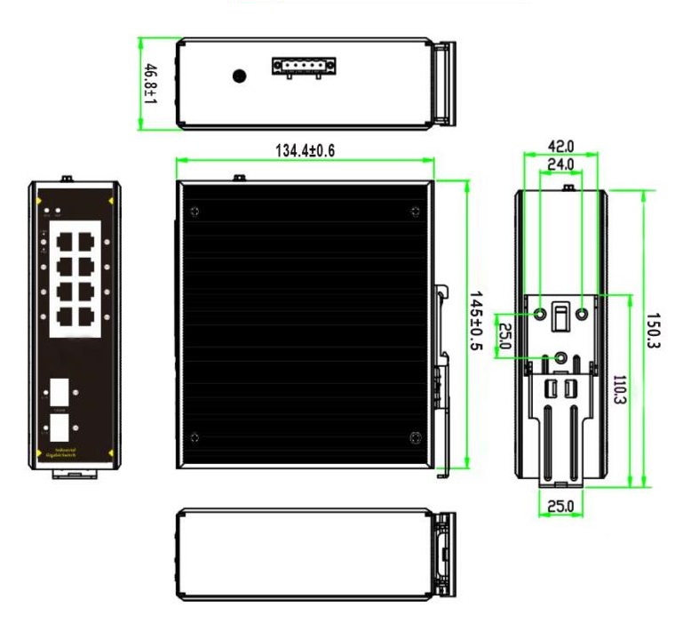 managed industrial PoE switch, industrial PoE switch, industrial switch