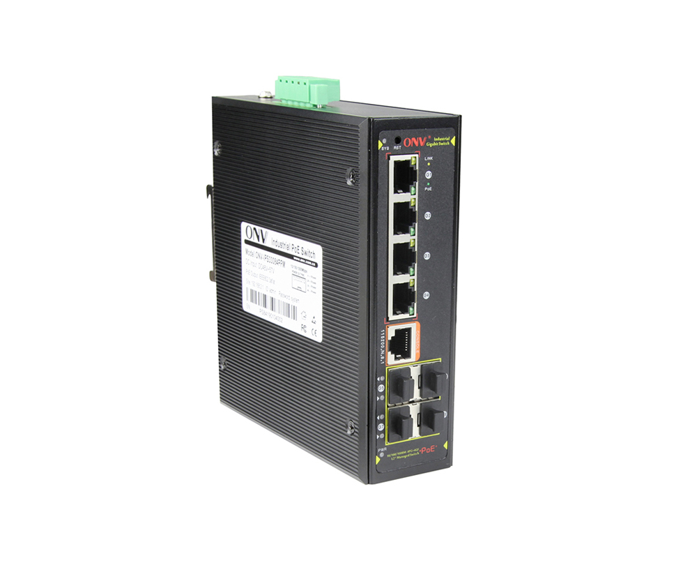 Full gigabit 8-port L2+ managed industrial PoE switch