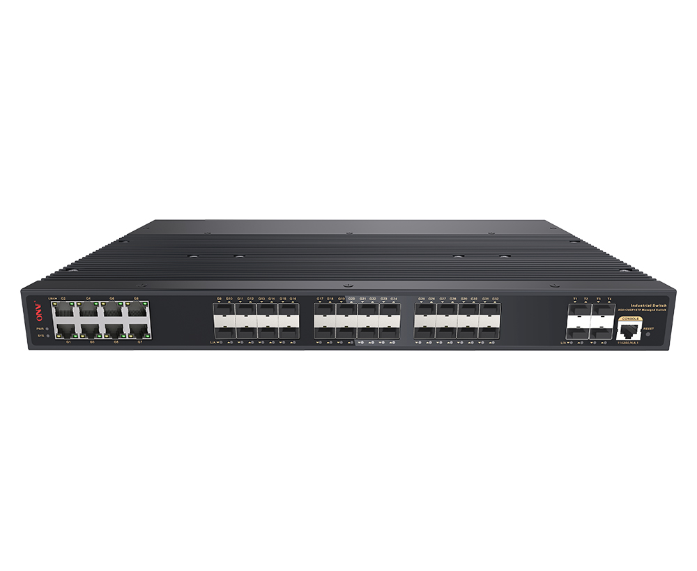 10G uplink 36-port L2+ managed industrial Ethernet fiber switch