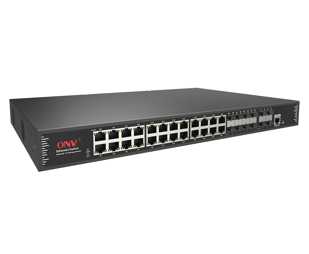 Ethernet Switch with 10Gb Uplink or 1Gb Uplink - Fiber Cabling