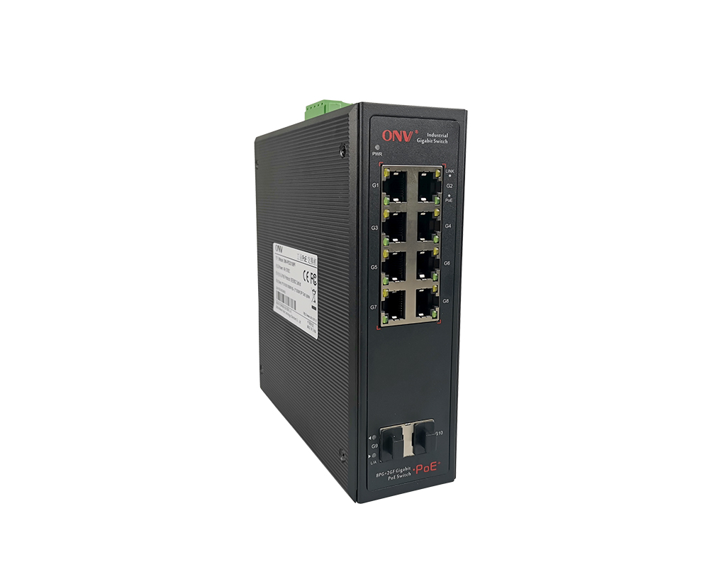 Gigabit 10-port industrial PoE switch
