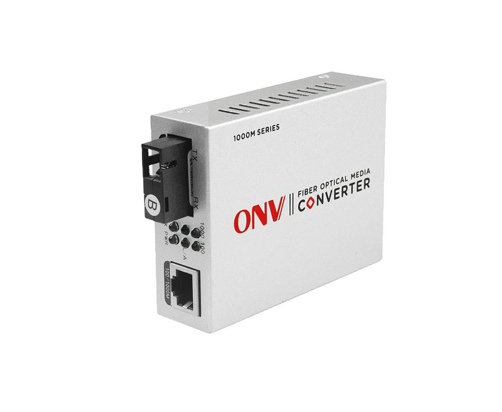 Gigabit 2-port single-mode dual fiber media converter