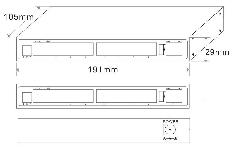 AI PoE switch, PoE switches, PoE switch, 9-port PoE switch