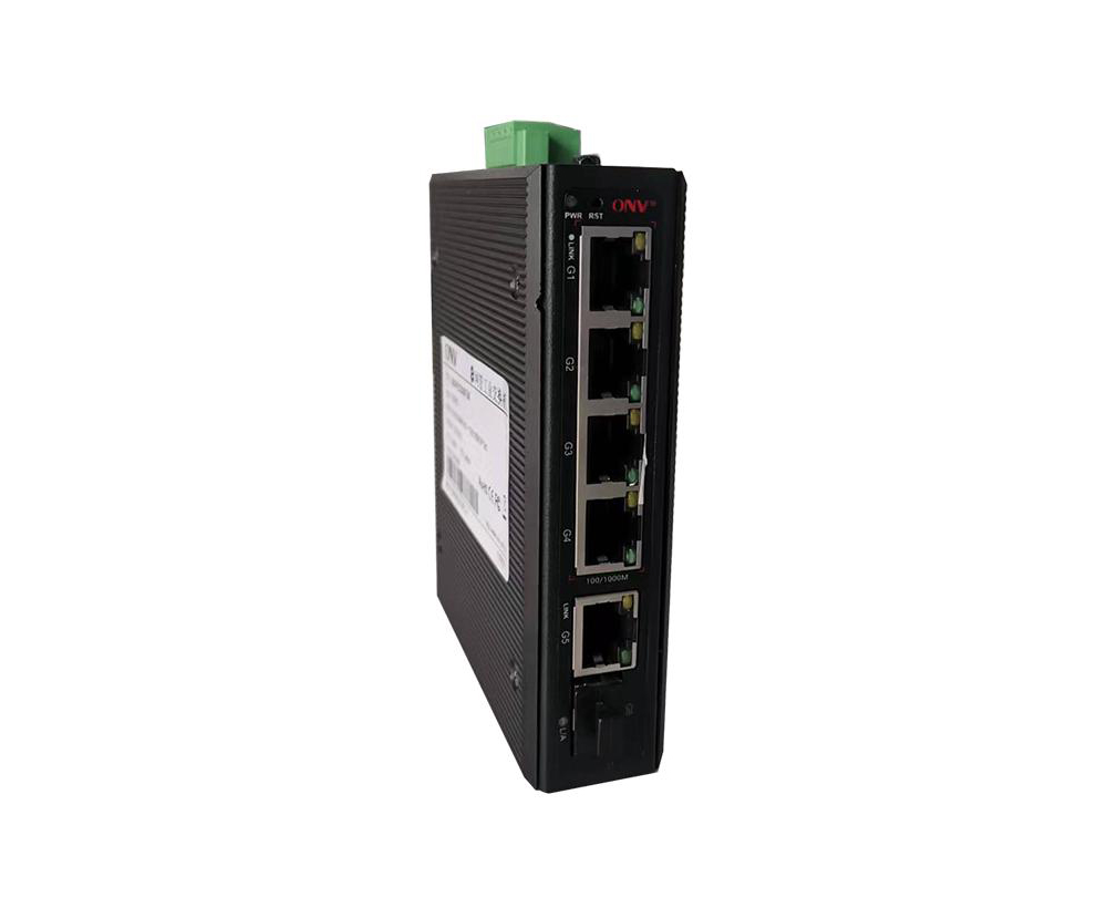 Full gigabit 6-port cloud managed industrial Ethernet fiber switch