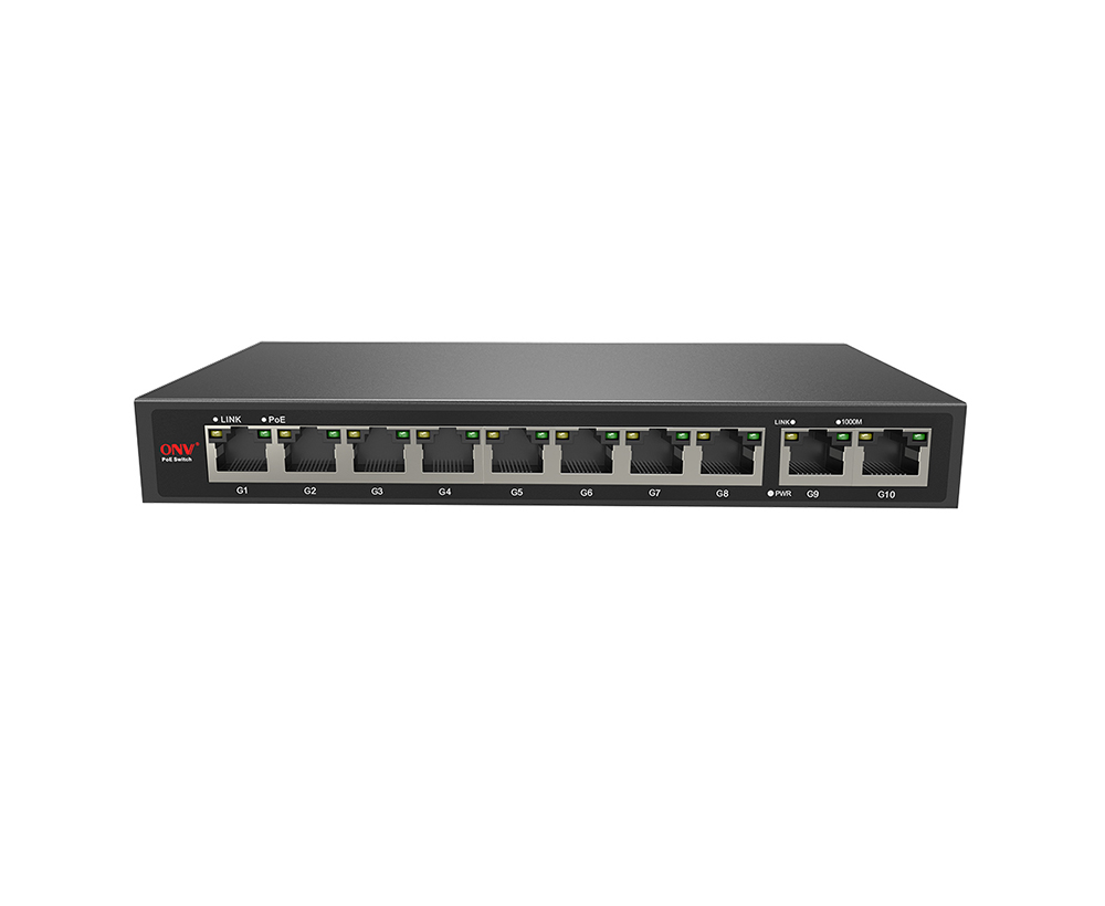 Full gigabit 10-port PoE switch