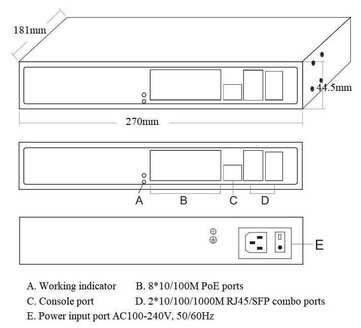 10-port managed PoE switch, PoE switches, PoE switch 10-port, PoE switch