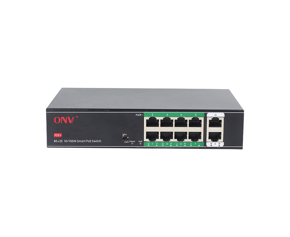 10/100M 10-port smart PoE switch