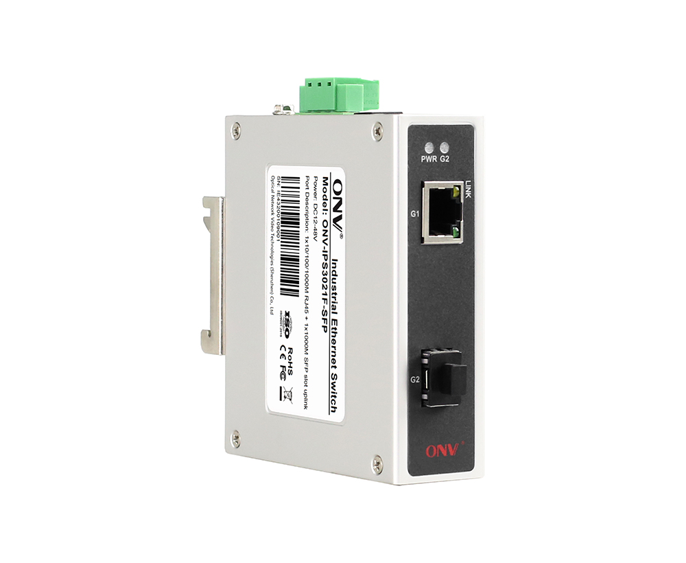 Gigabit 2-port industrial Ethernet switch
