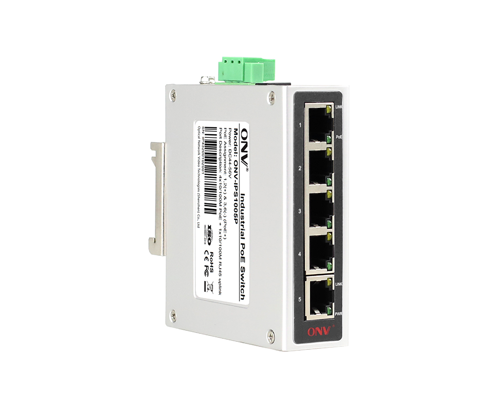 10/100M 5-port industrial PoE switch