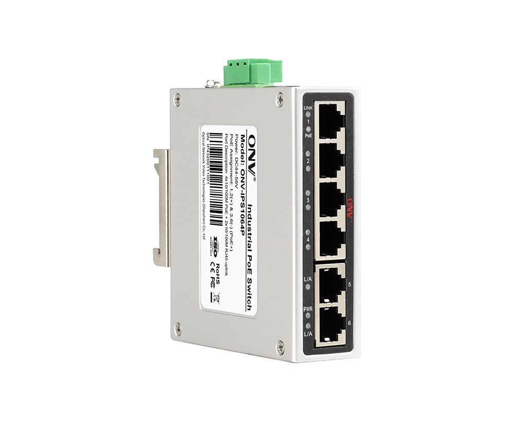 10/100M 6-port industrial PoE switch