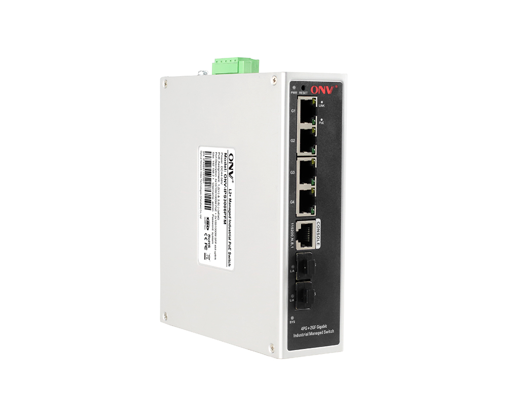 Full gigabit 6-port managed industrial PoE switch